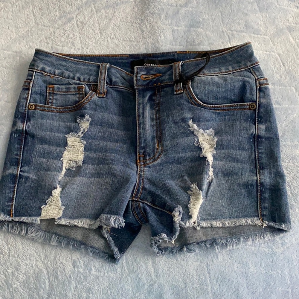 Contraband ripped Jean shorts(Never Worn)